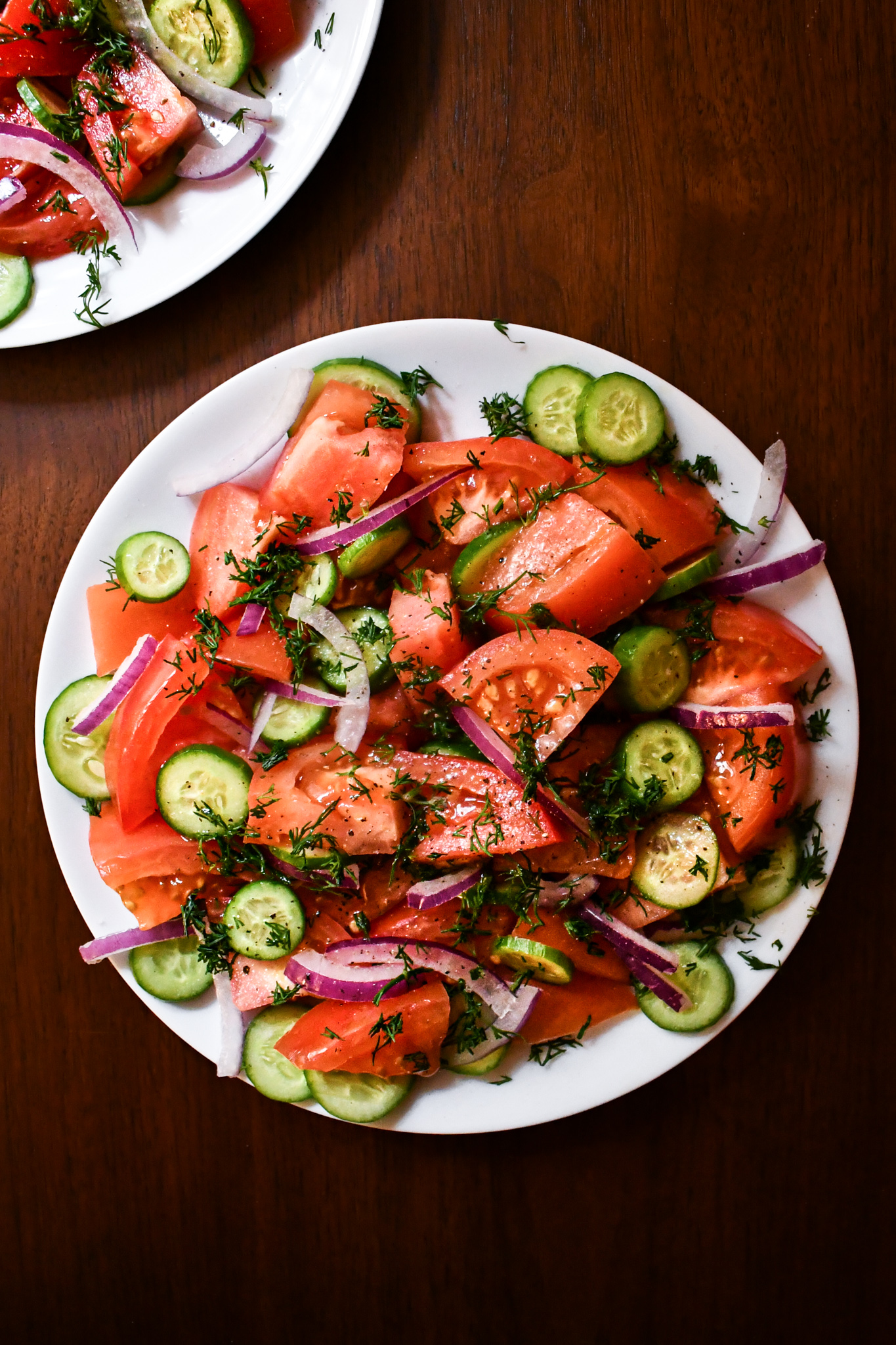 Cucumber and Tomato Dill Salad