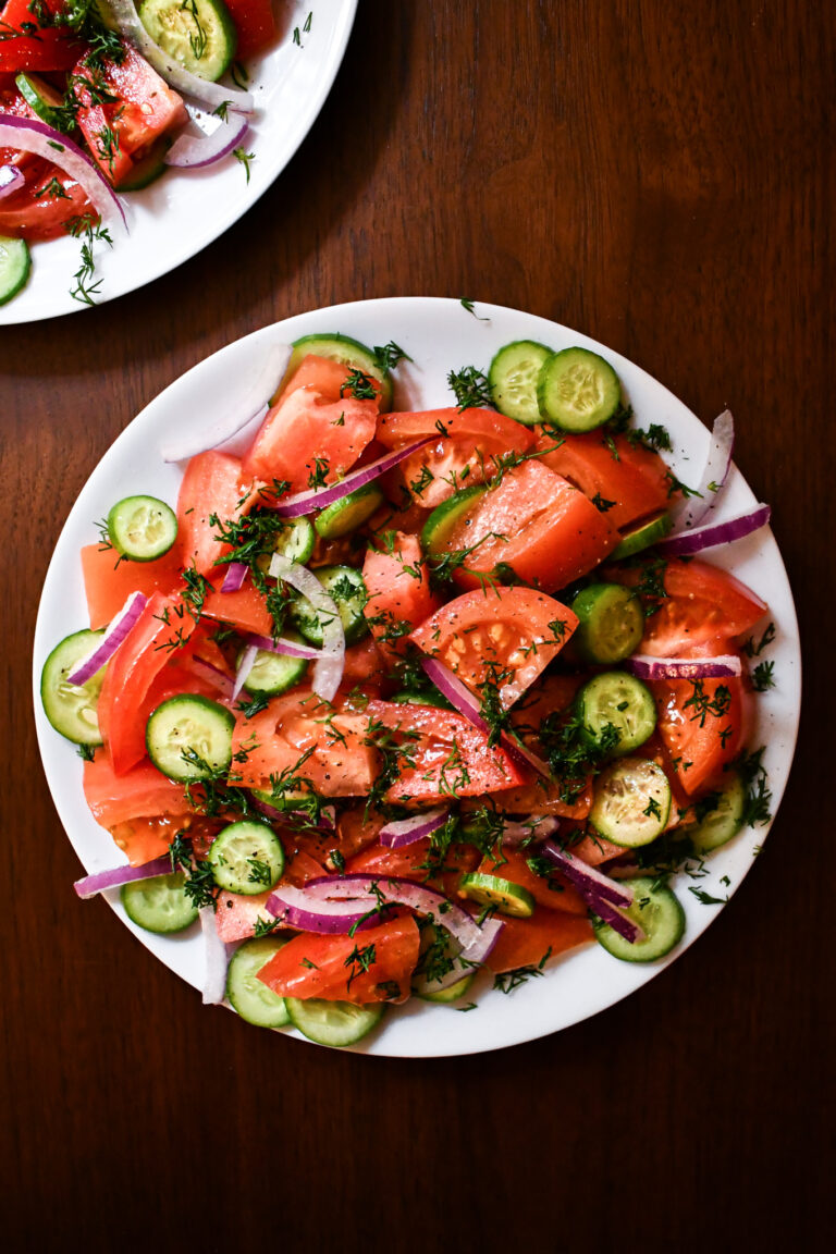 Cucumber and Tomato Dill Salad